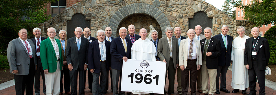 Class of 1961 Alumni with Father Shanley