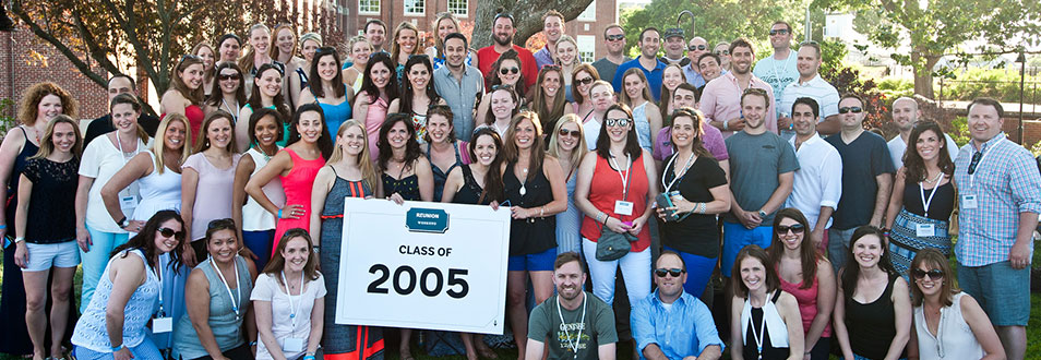 Group photo of Class of 2005 Alumni
