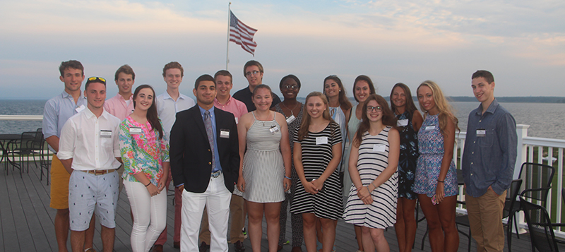 Members of the Class of 2021 at a Summer Reception.