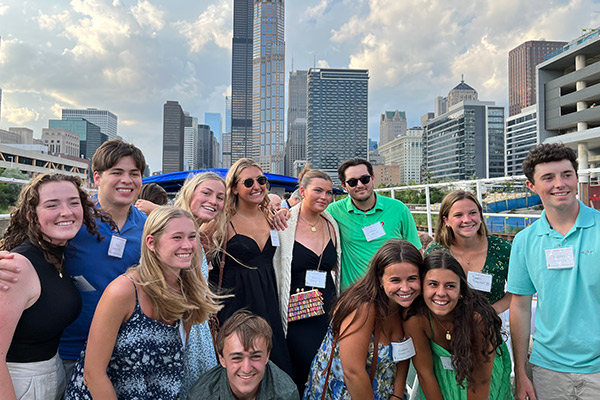 Chicago summer reception group photo