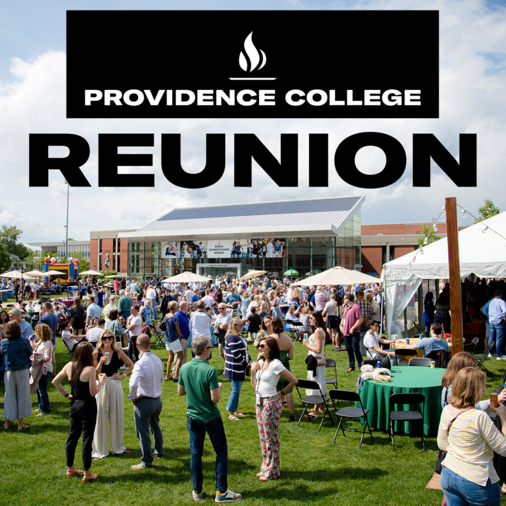 Providence College Reunion (photo of reunion festival event on Slavin Lawn)